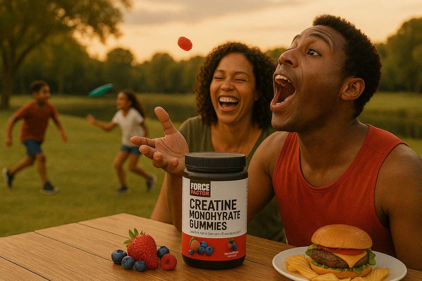 Creatine Gummies with Assorted Fruit Flavors